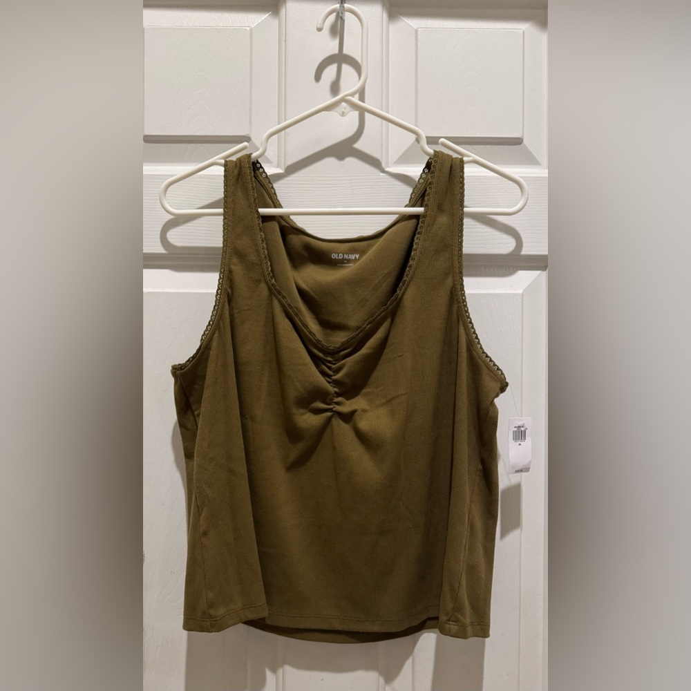 Old Navy Lace Solid Tank Top Size 2X